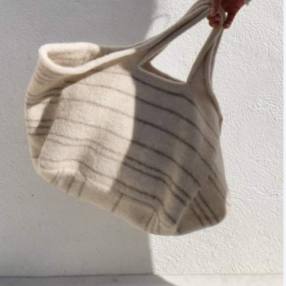 Lauren Manoogian Line Tote | Artisan Woven Bag | Quiet Luxury Minimalist - Picture 7 of 8